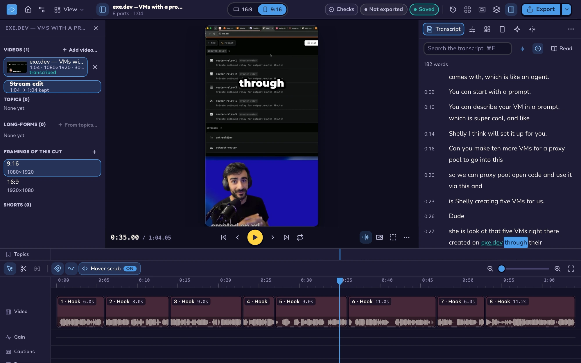 The same editor in the dark theme